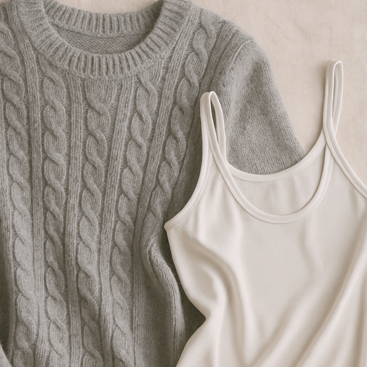 Natural and synthetic fabric textures shown for a clothing comfort comparison
