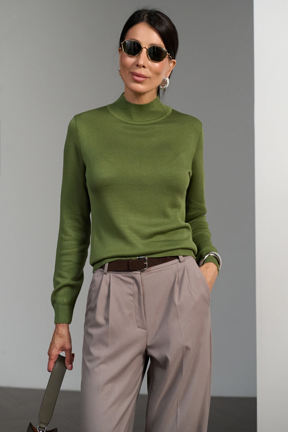 Women’s Classic Cotton Knit Turtleneck Sweater