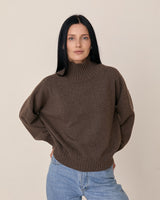Women’s Wool Cashmere Oversized Turtleneck Sweater
