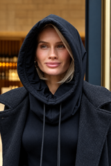Oversized Satin-Lined Waterproof Rain Hood for Styled Hair & Wigs