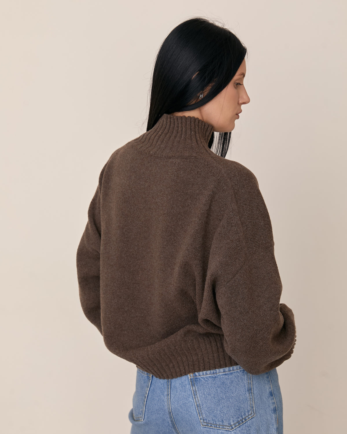 Women’s Wool Cashmere Oversized Turtleneck Sweater