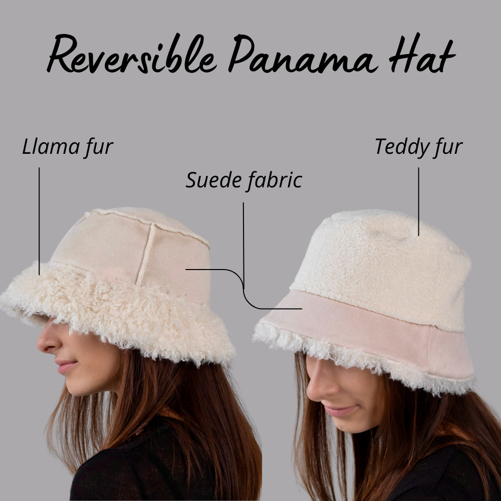 Reversible Faux Fur Bucket Hat