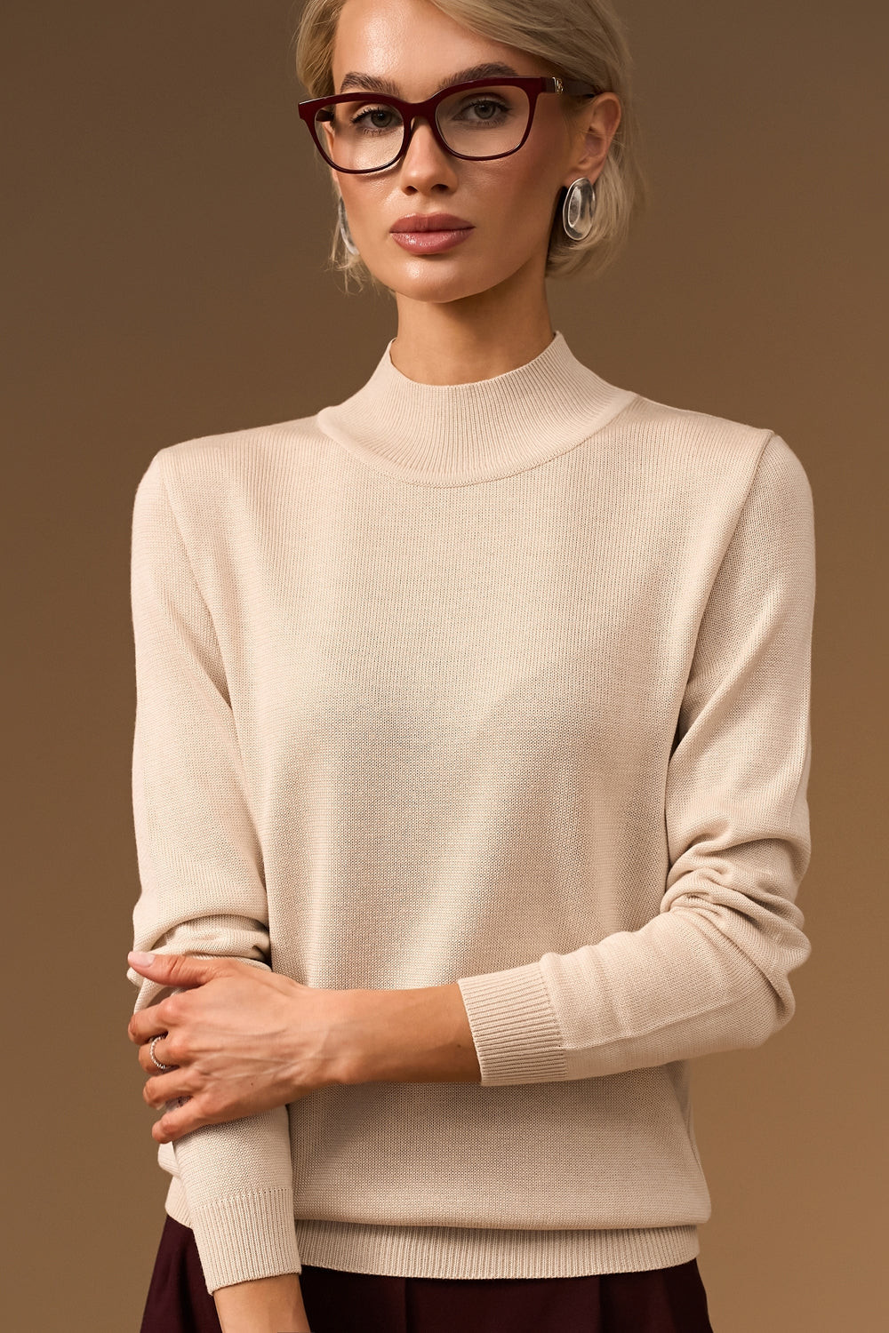 Women’s Classic Cotton Knit Turtleneck Sweater