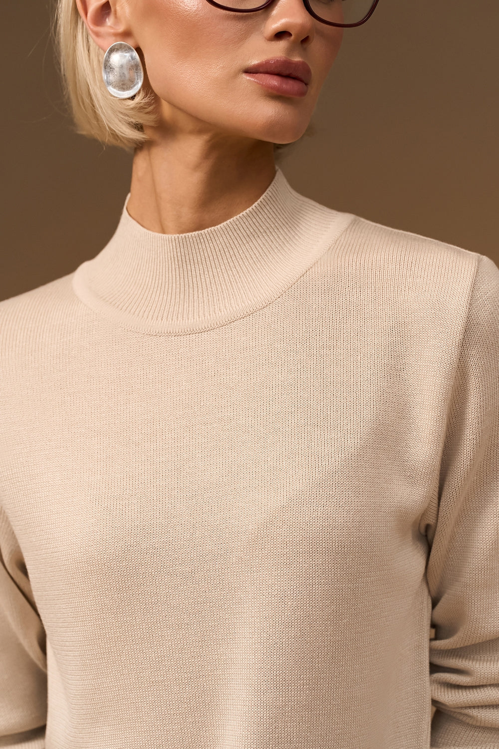 Women’s Classic Cotton Knit Turtleneck Sweater