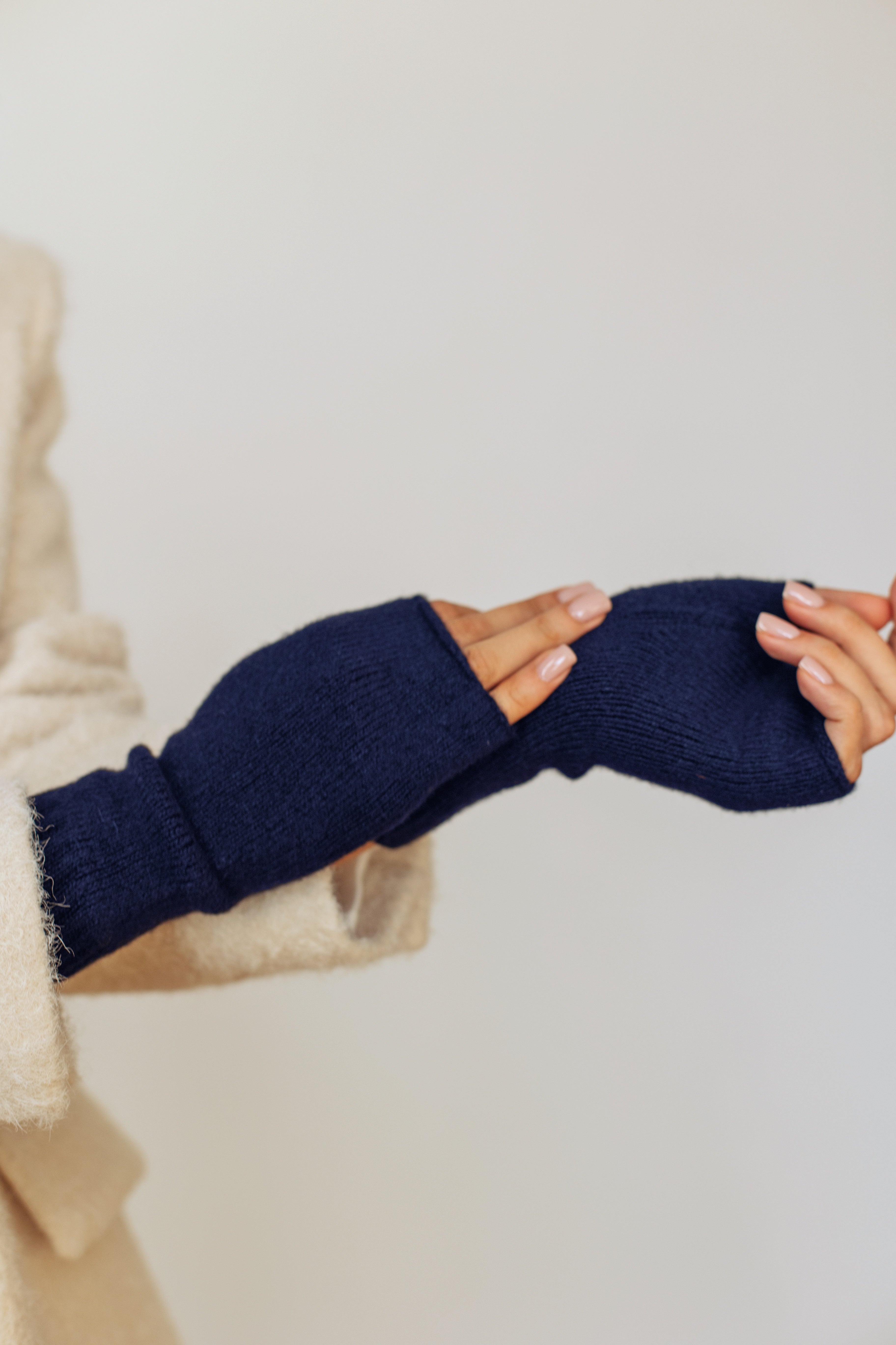 Pure Cashmere Fingerless Gloves