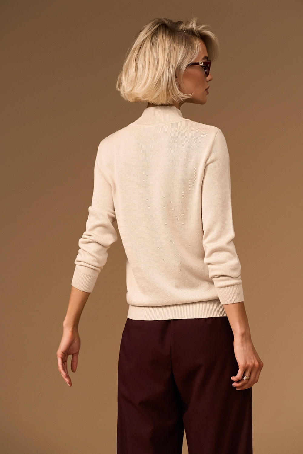 Women’s Classic Cotton Knit Turtleneck Sweater