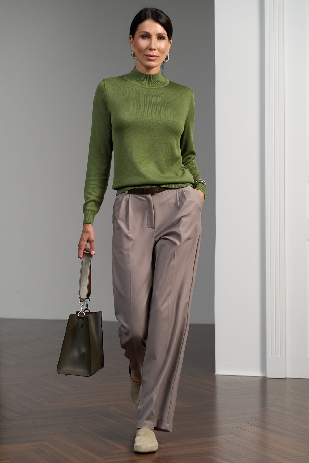 Women’s Classic Cotton Knit Turtleneck Sweater