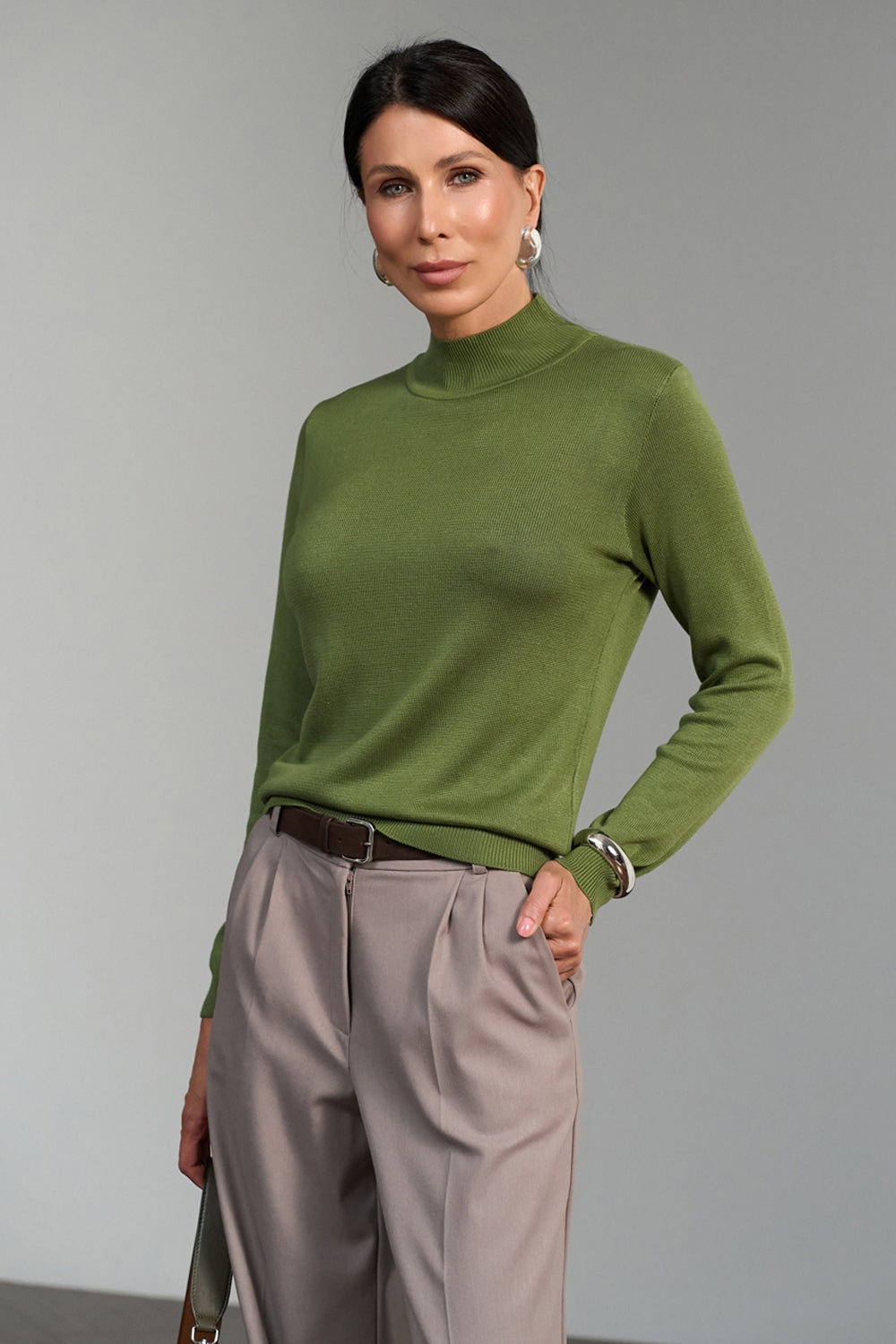 Women’s Classic Cotton Knit Turtleneck Sweater
