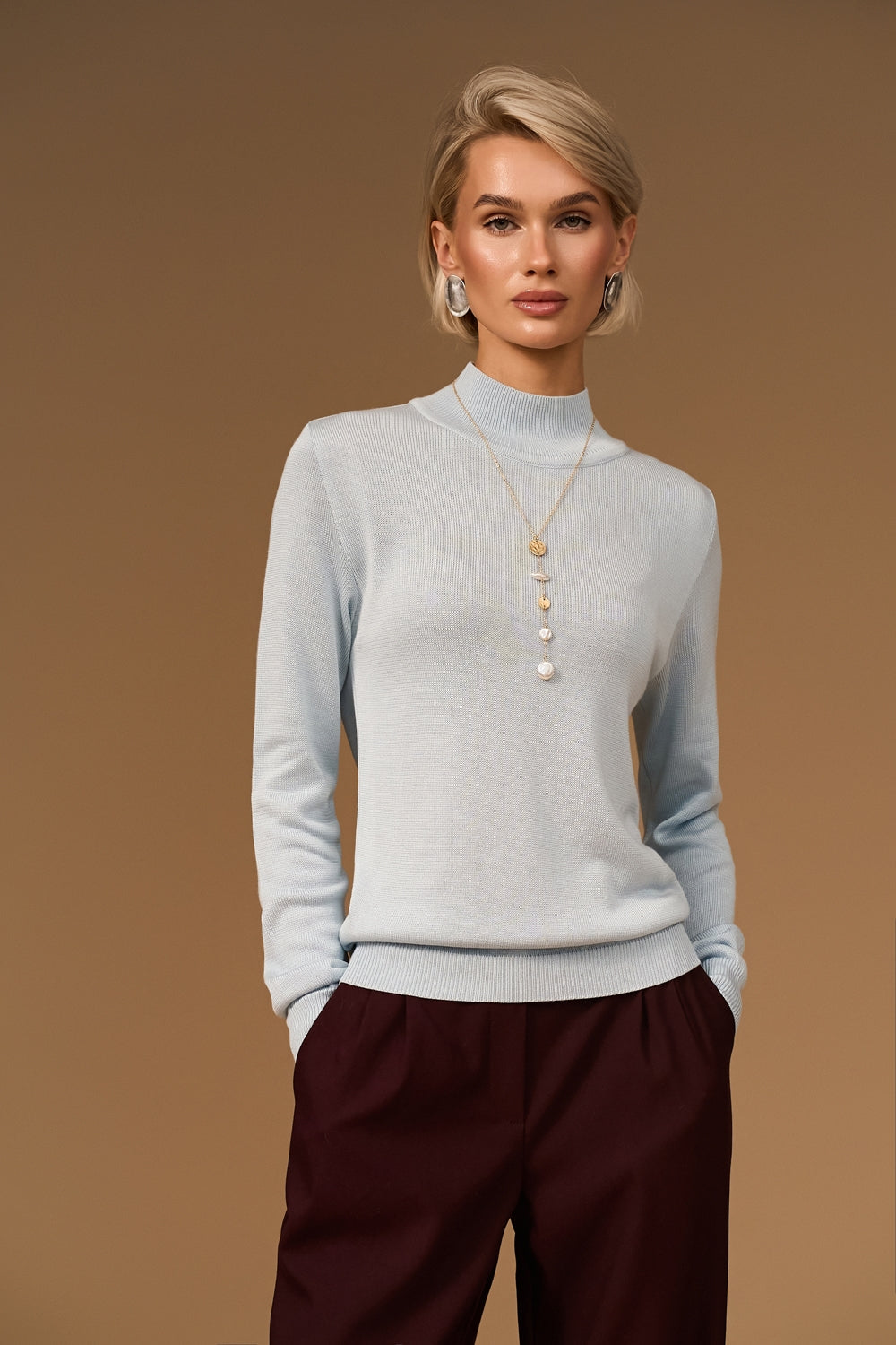 Women’s Classic Cotton Knit Turtleneck Sweater