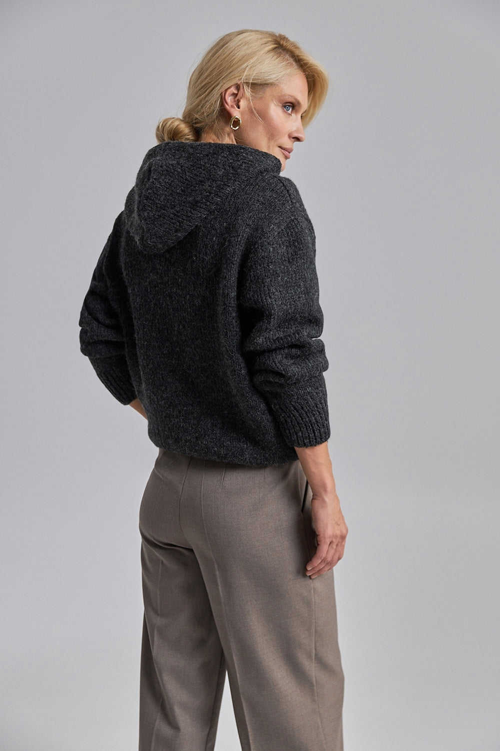 Kid Mohair Hoodie Sweater