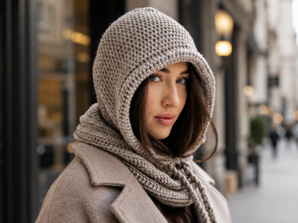 Warm Hooded Scarves