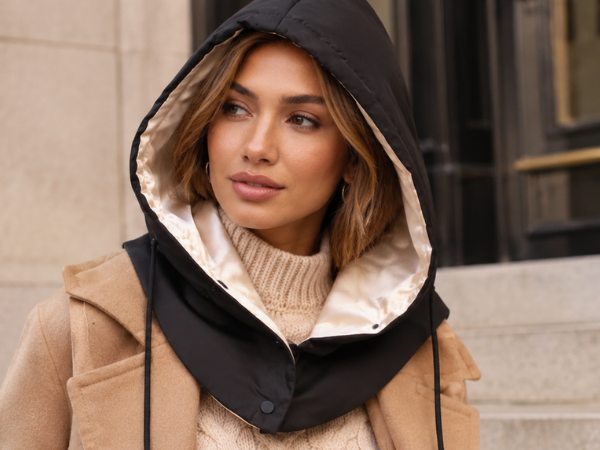 Hair-Protective Hooded Scarves