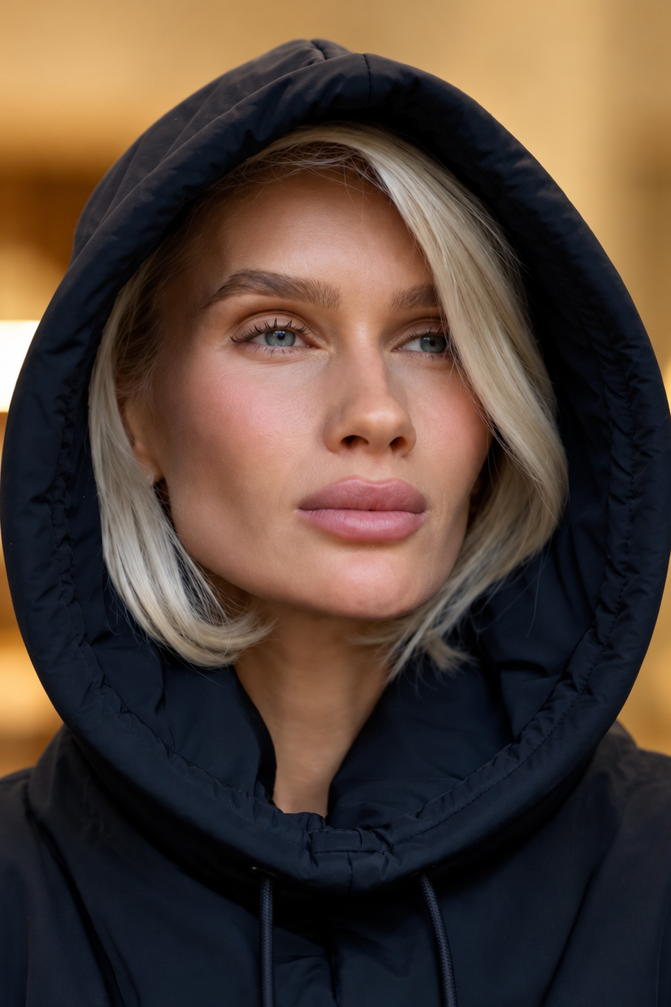 Oversized Satin-Lined Waterproof Rain Hood for Styled Hair & Wigs