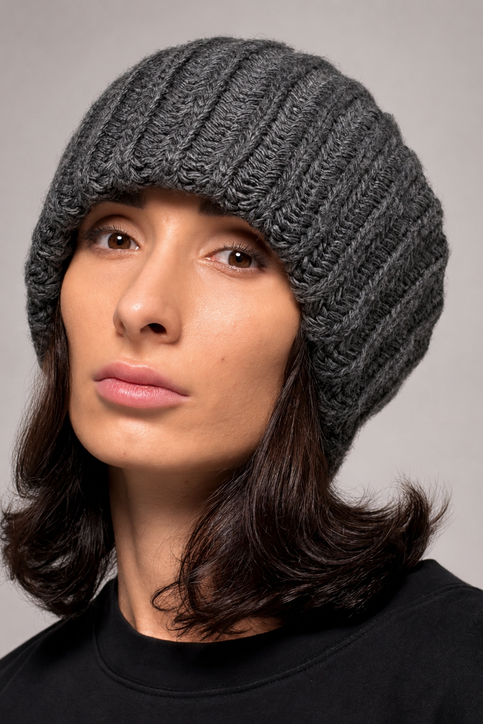 Oversized Grobstrick-Slouchy-Beanie