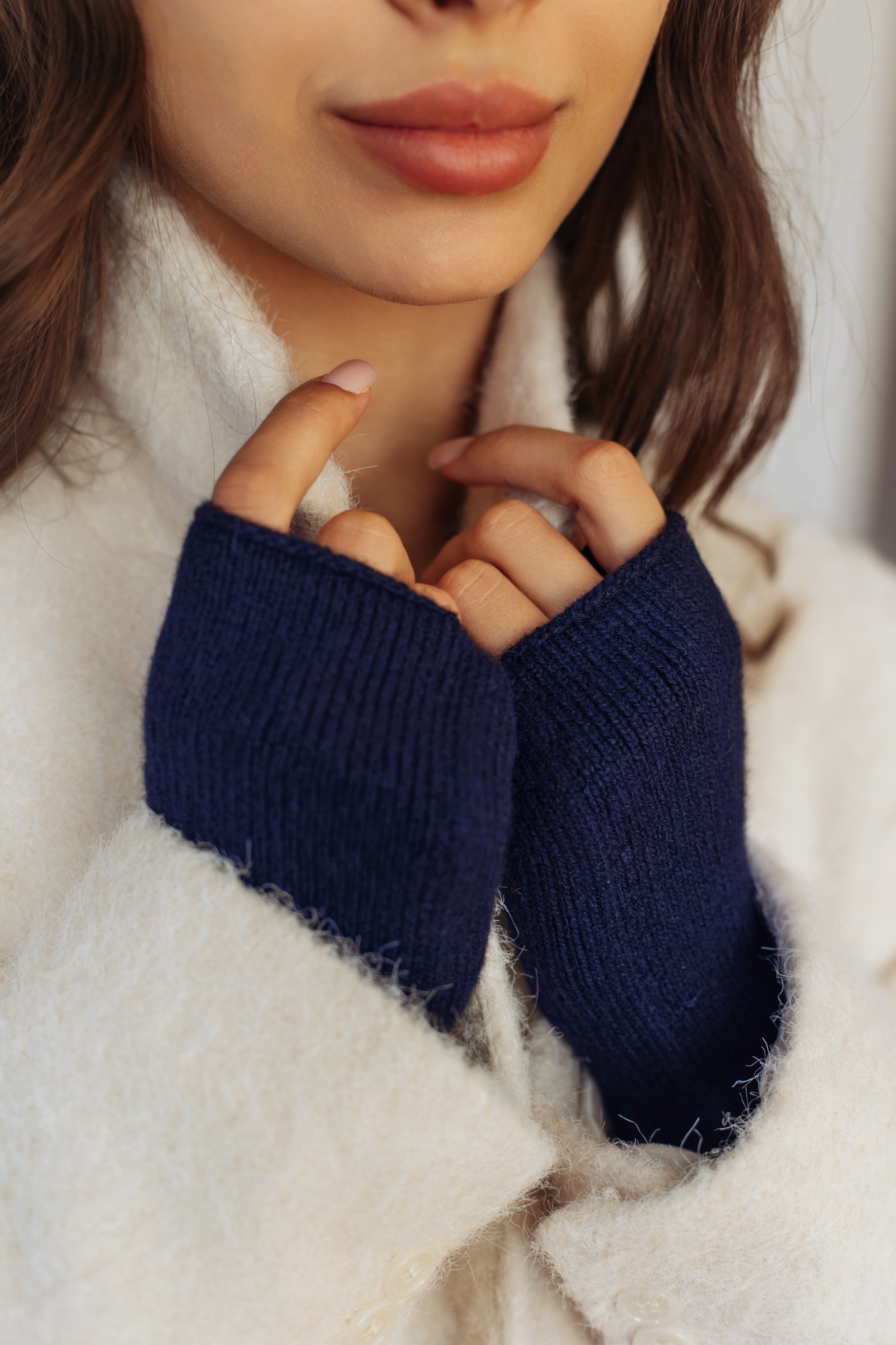 Pure Cashmere Fingerless Gloves