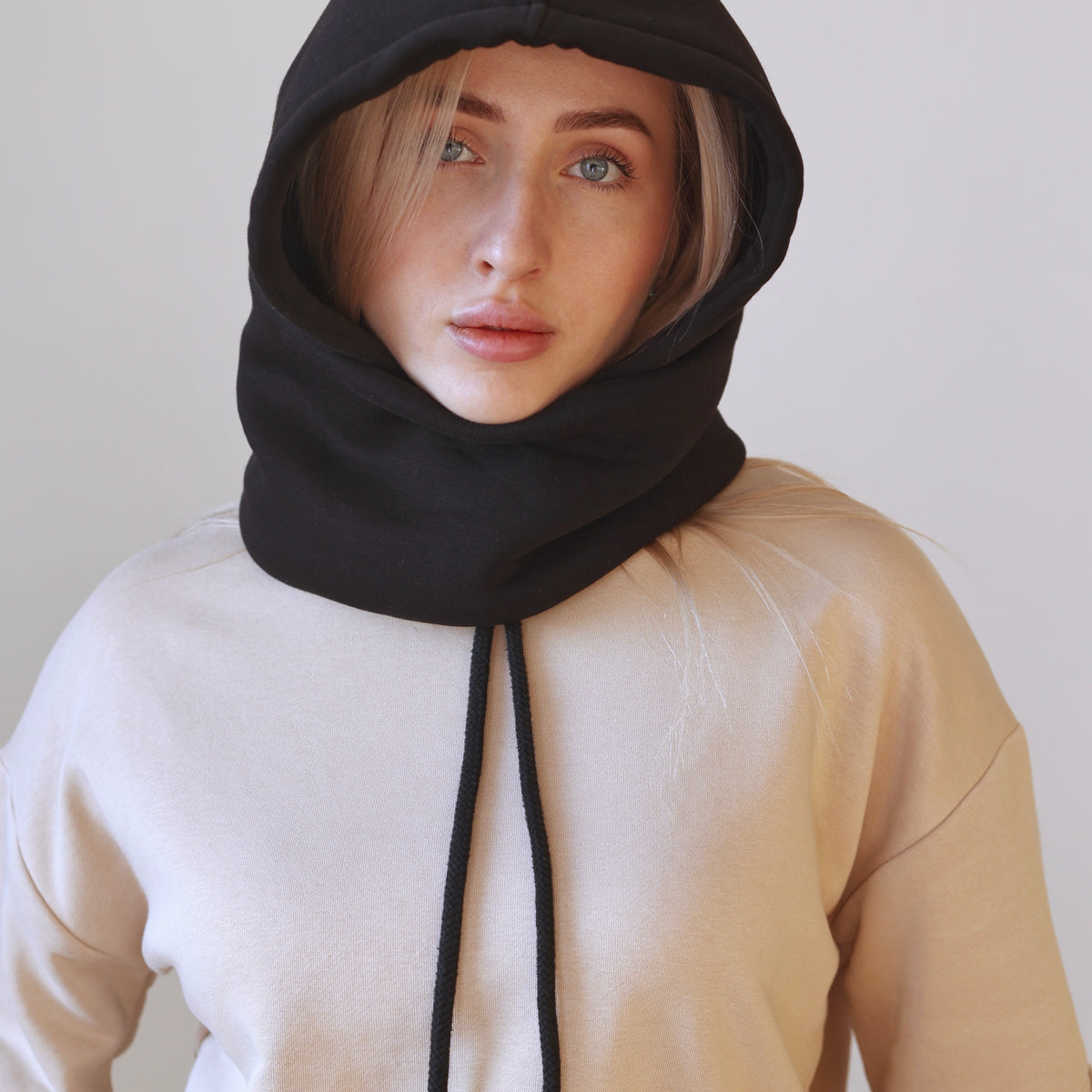 Brushed Cotton Snood Hooded Scarf | MammyHug