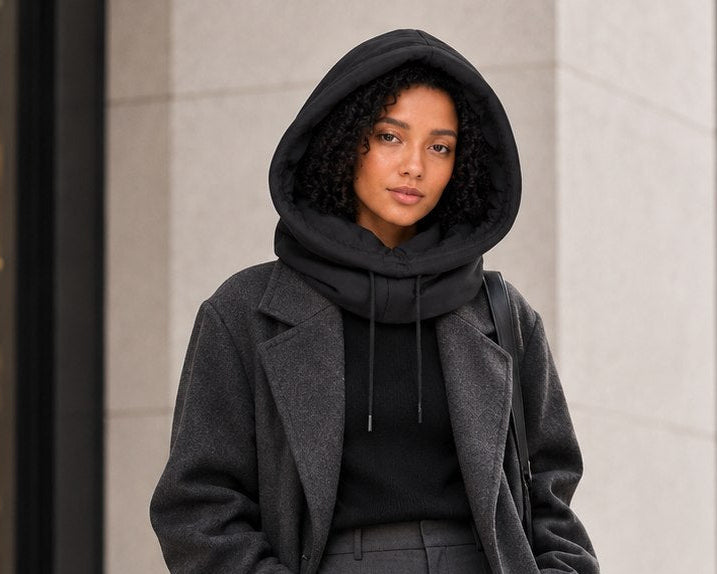 Hooded Scarves & Cozy Knitwear